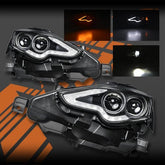 Black Full LED DRL Day - Time Projector Head Lights for Lexus IS200T IS250 IS300H IS350 GSE30R 2013 - 2016 - Mars Performance